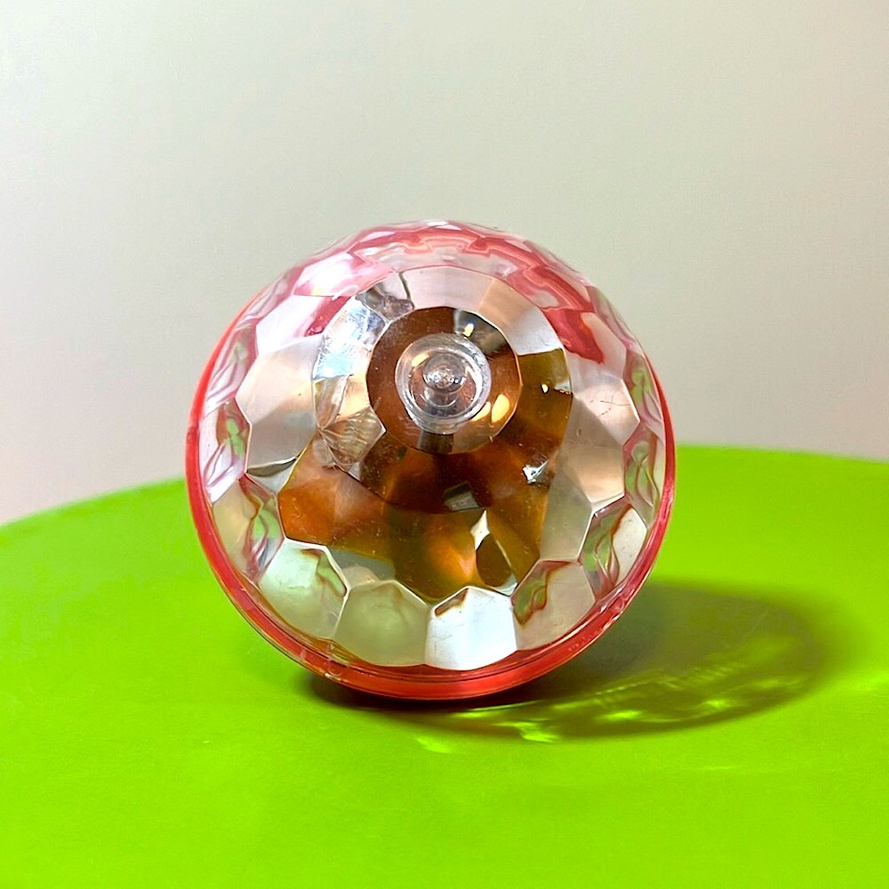 Vintage Flashing Multi Colored Psychedelic Light Up Spin Top